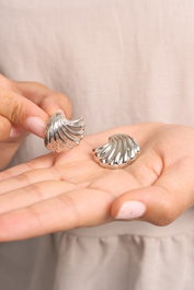 Heliophilia Silver Pendientes de Plata Plateados de Talla Única